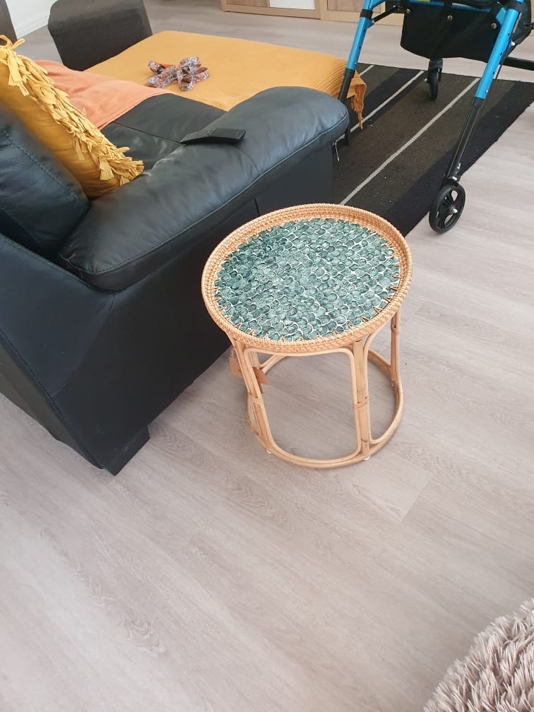 Customer photo review of Sirena Rattan Table