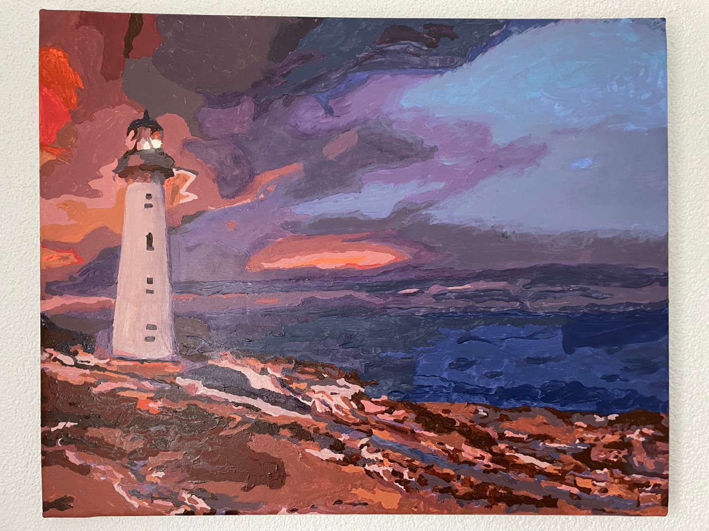Customer photo review of Malen nach Zahlen - Leuchtturm Punkt