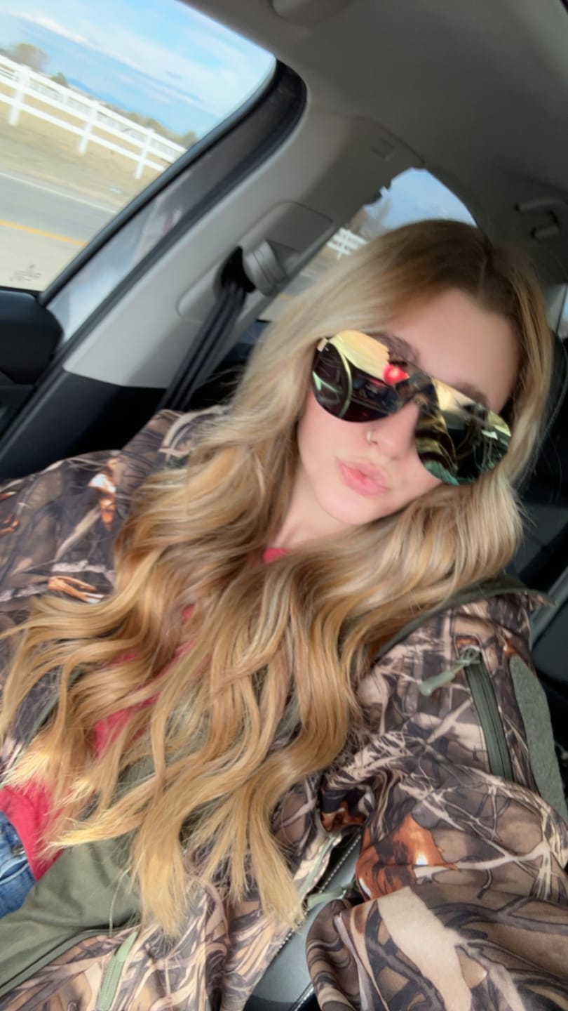 Customer photo review of Light Brown Straight DIY Hair Extensions Home Kit