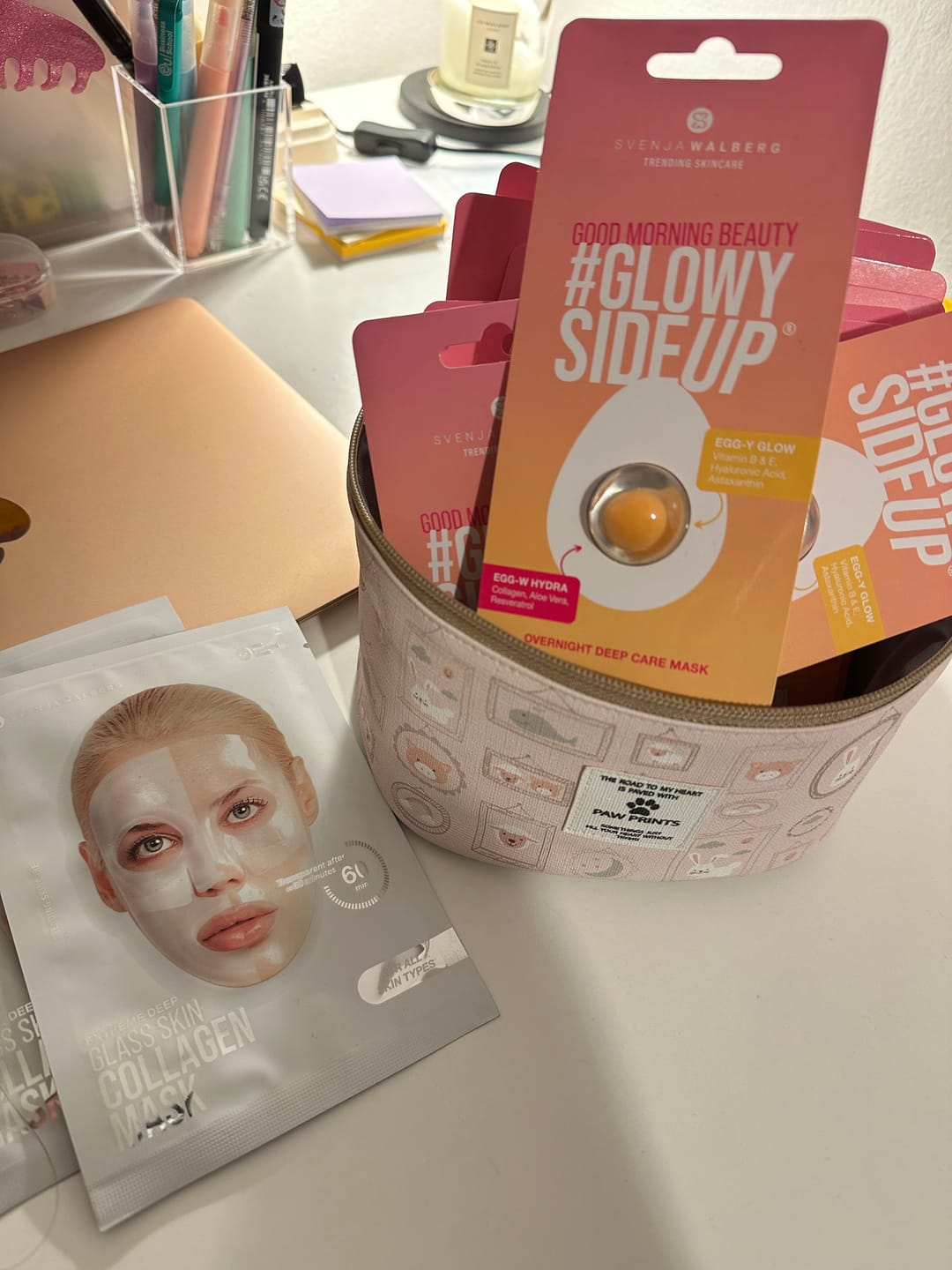 Customer photo review of 10er Pack GLOWYSIDEUP® Overnight Leave-On Maske