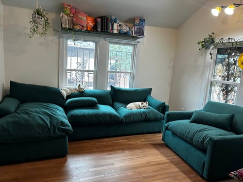 Customer photo review of Bouldin 126" Laf Chaise Sectional