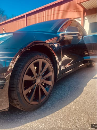 Customer photo review of TESPLUS 18'' Blade Style Wheel Cover for Model 3
