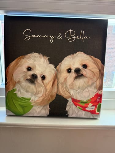 Customer photo review of Pet Art Canvas Wrap