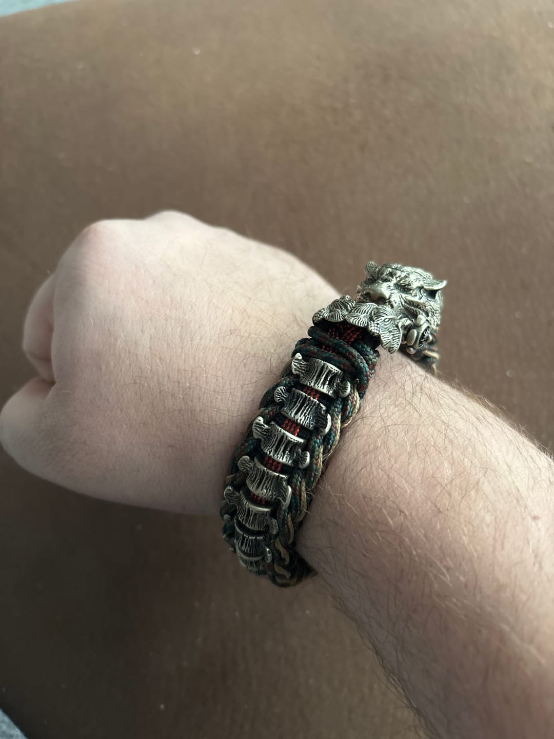 Customer photo review of Tiger Paracord Bracelet