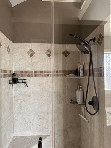 Customer photo review of 3-Spray Dual Shower Head Set