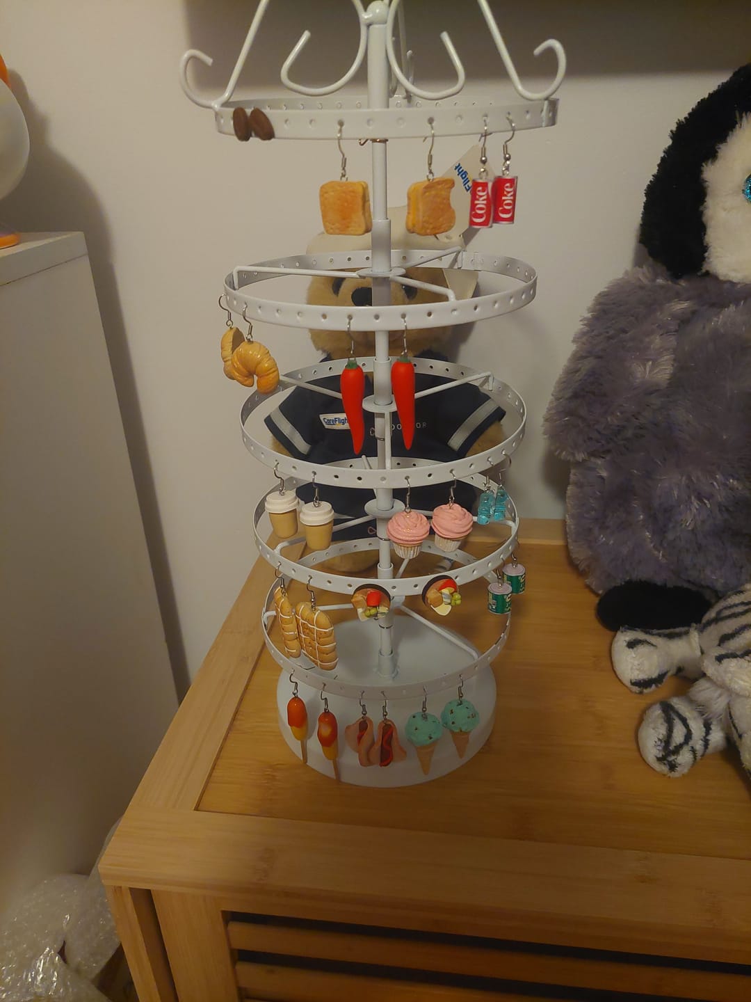 Customer photo review of CHOC MINT ICE CREAM EARRINGS