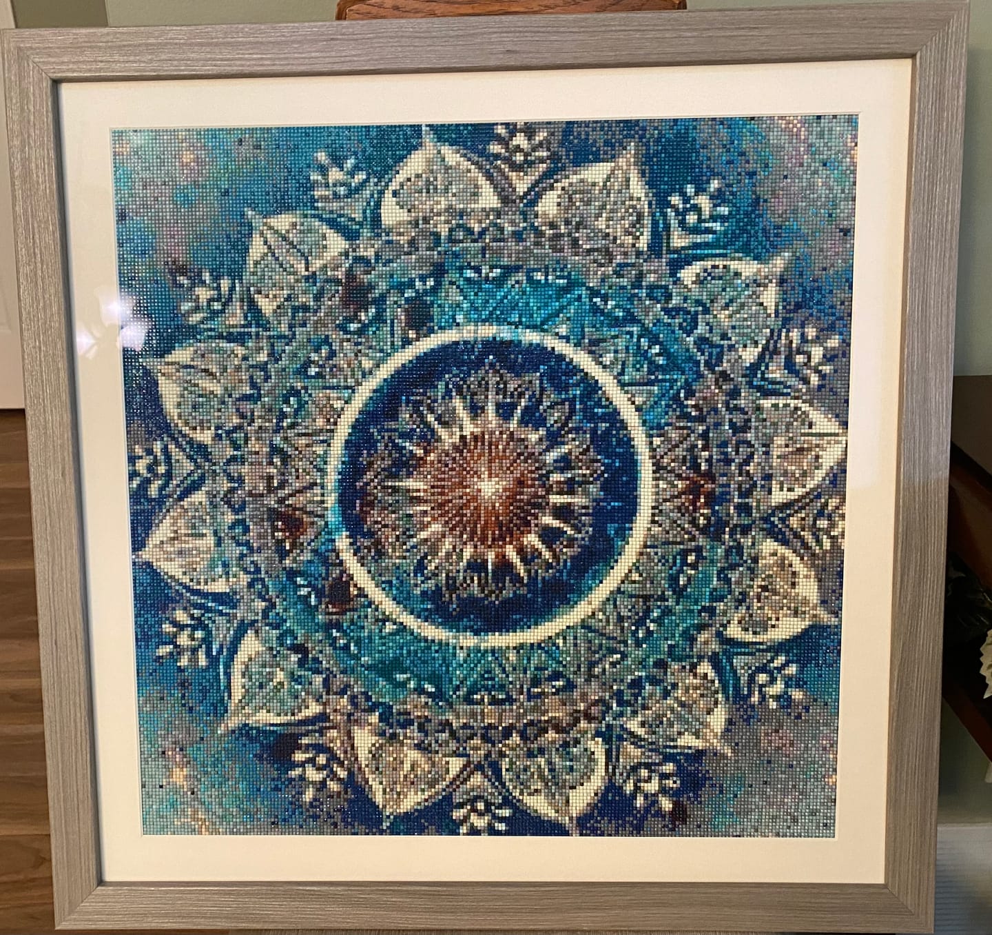 Customer photo review of Mandala - Premium Diamond Painting Kit