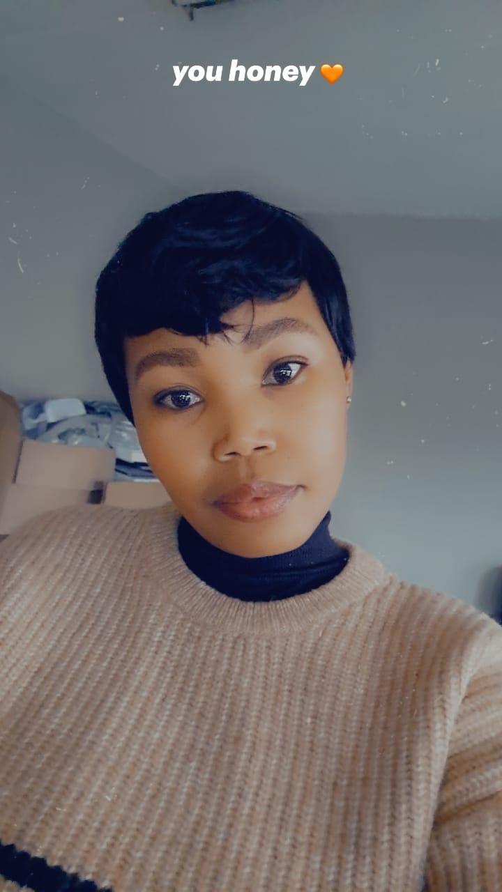 Customer photo review of Chic Pixie Cut Wig - Trendy and Natural Human Hair
