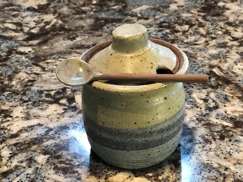 Customer photo review of Small Ceramic Flower Spoon