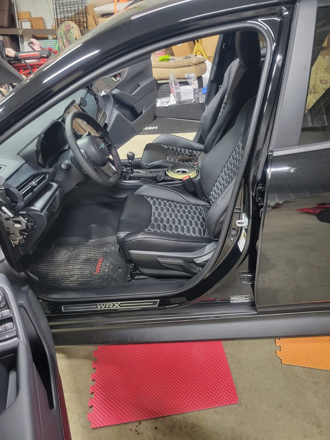 Customer photo review of 2022+ Subaru WRX Premium Custom Seat Covers