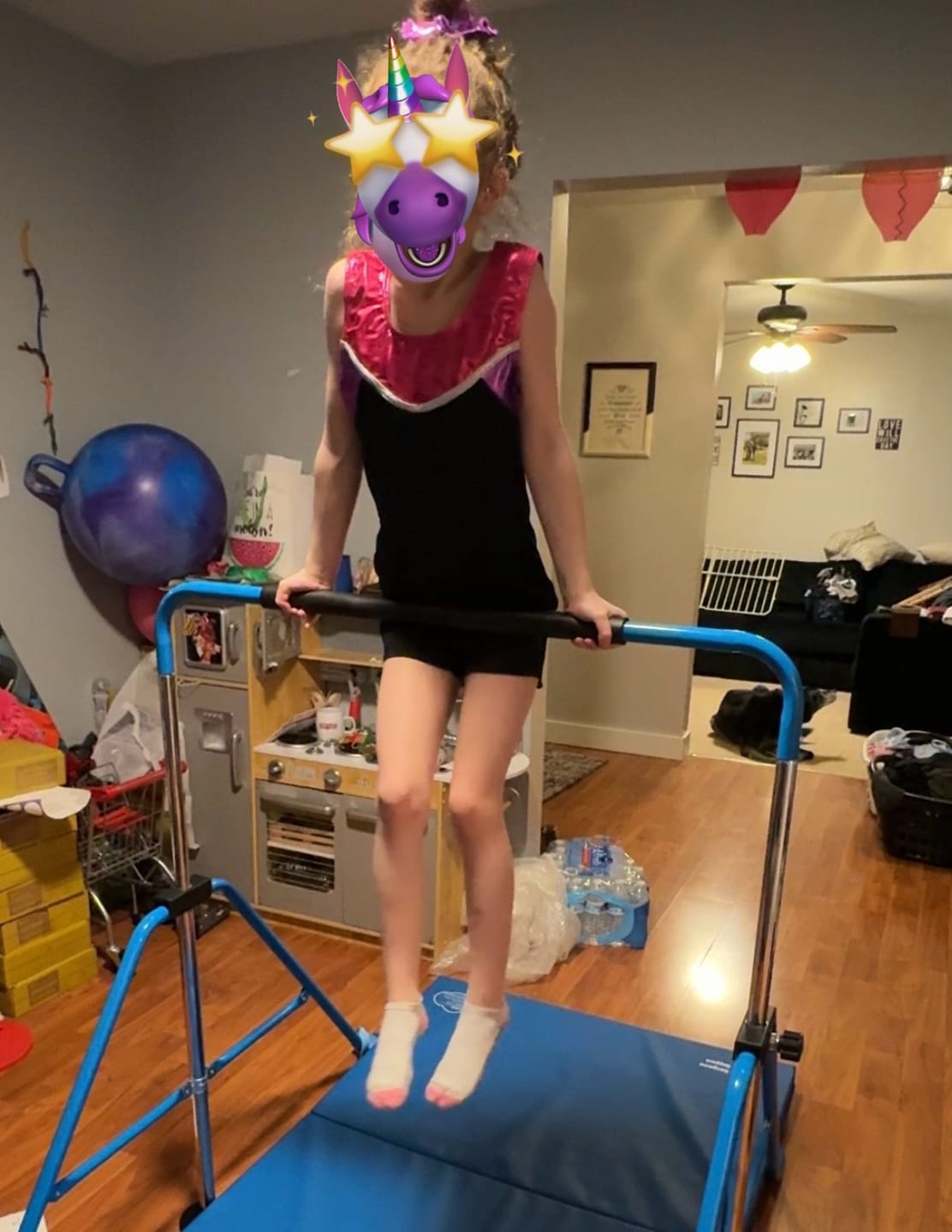 Customer photo review of Kangaroo Hoppers Kids’ Gymnastics kip bar bundle