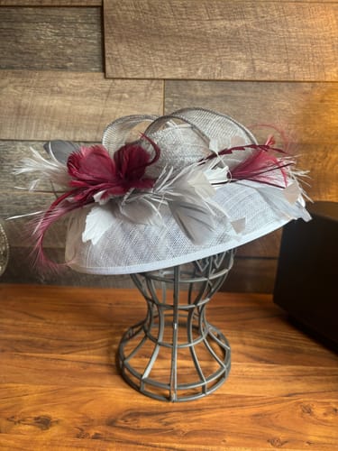 Customer photo review of UK Made Sinamay Dome Shape Indented Hat Base HA096