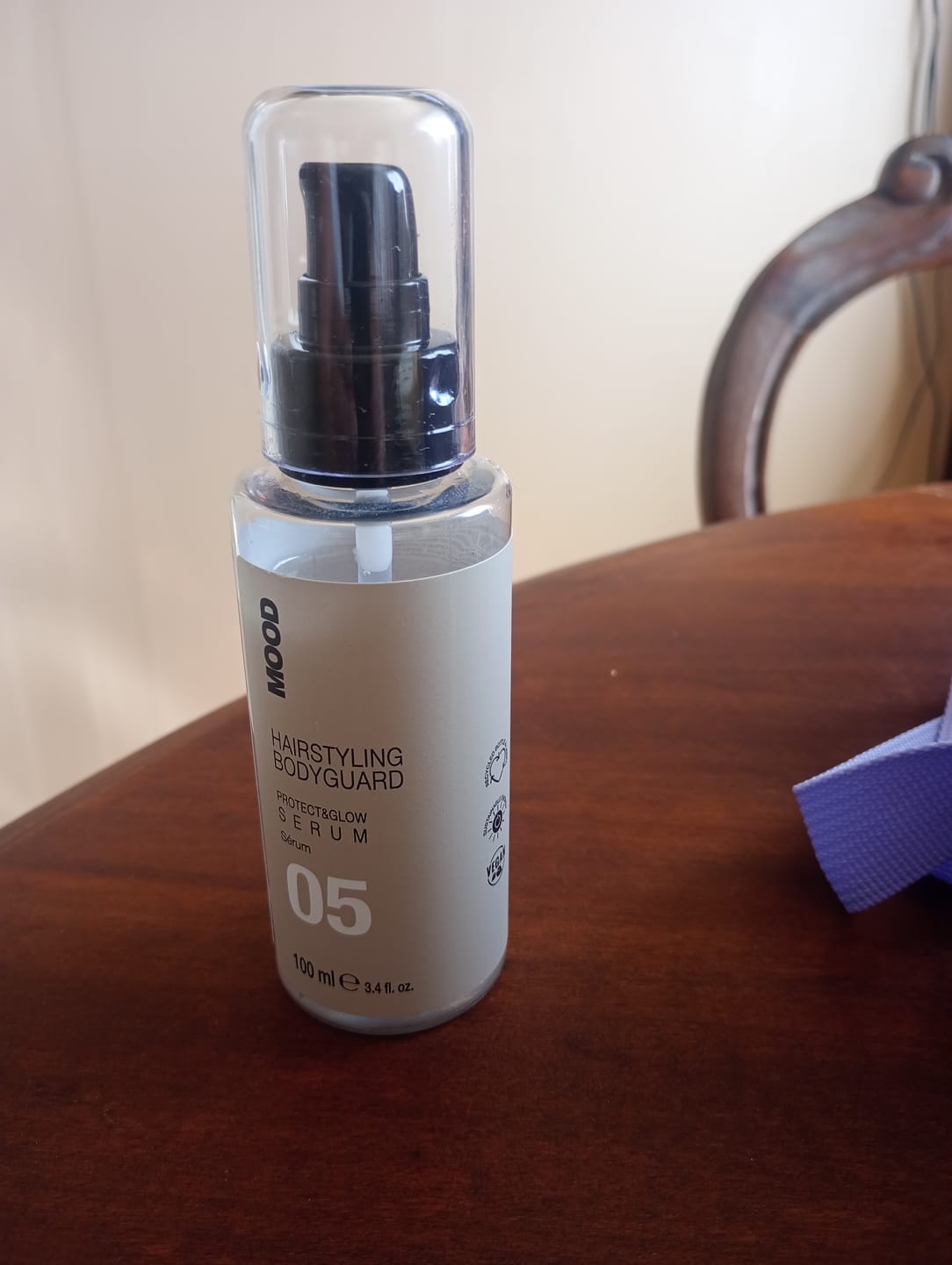 Customer photo review of Serum Protector de Calor y Brillo Mood