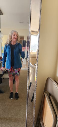 Customer photo review of Zoey Zip Up Hoodie • Final Sale Deals! - Real Teal