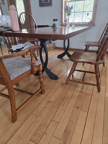 Customer photo review of Table Legs 423 Curva 28H Dining Furniture Legs