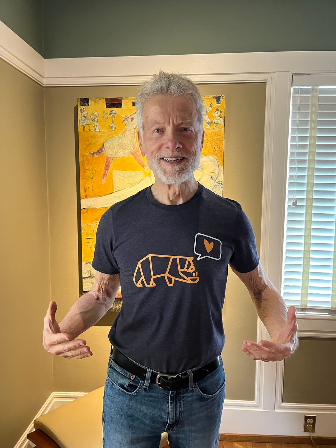 Customer photo review of PROOF Say Love premium ultra-soft blend t-shirt