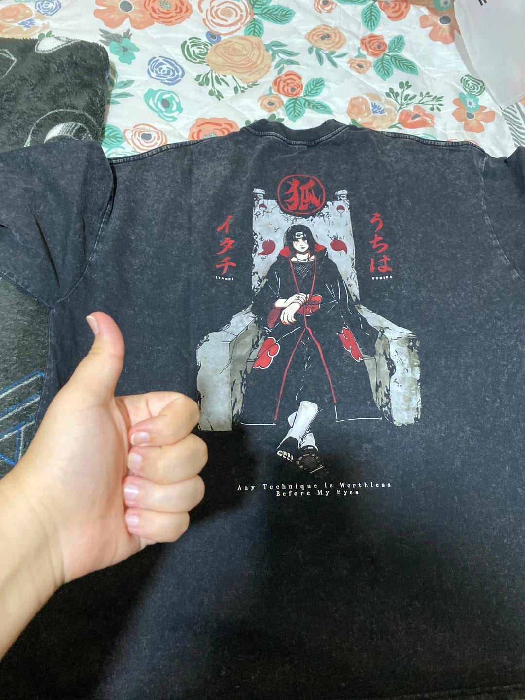 Customer photo review of Camisa Uchiha Itachi - Naruto