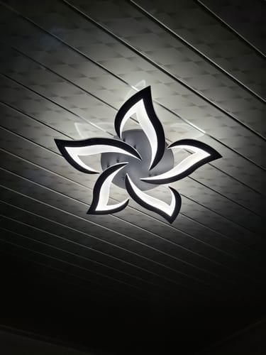 Customer photo review of Lustra LED NARCISSE Black Echivalent 500W Telecomanda