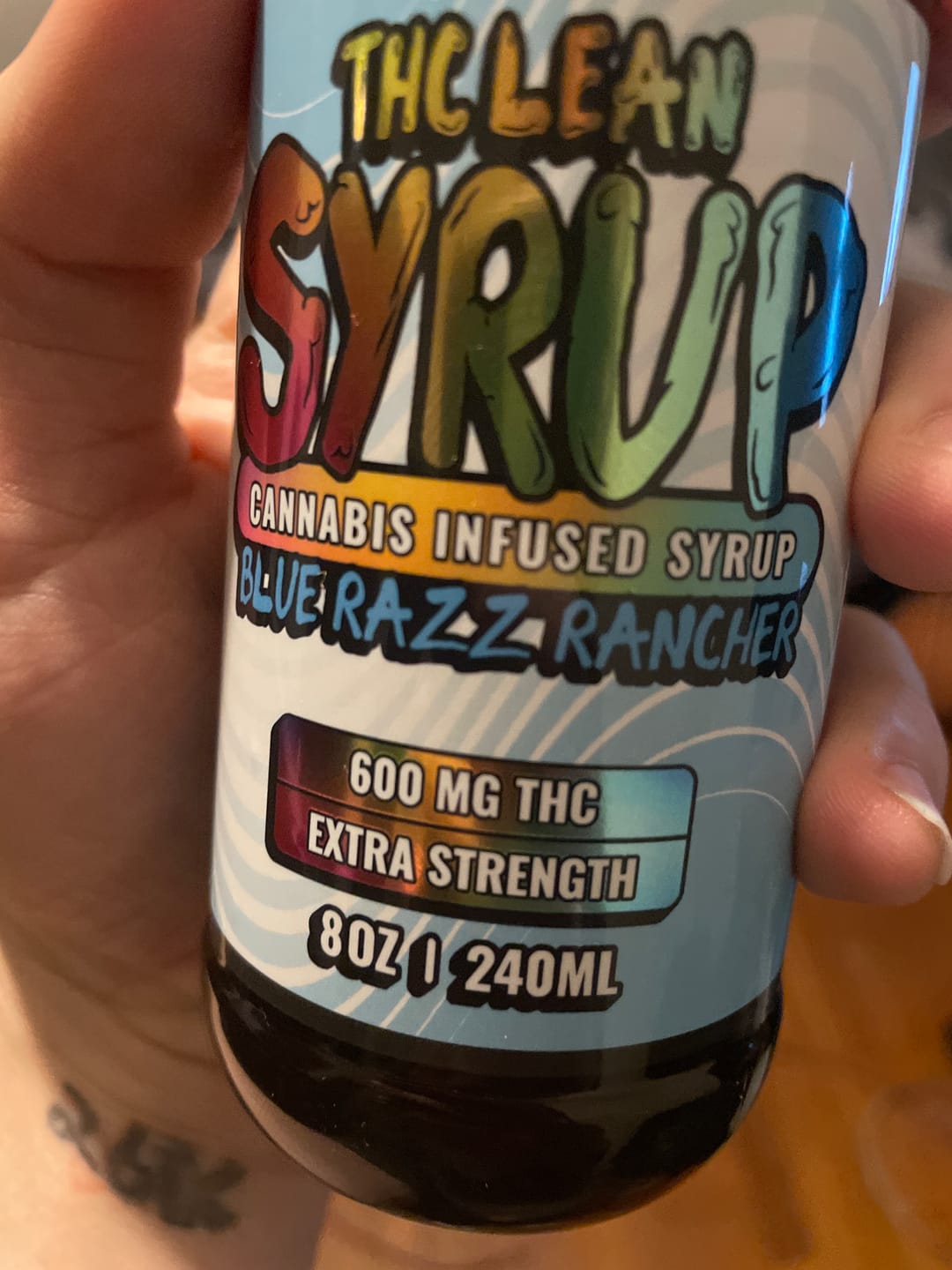 Customer photo review of 600mg THC Syrup