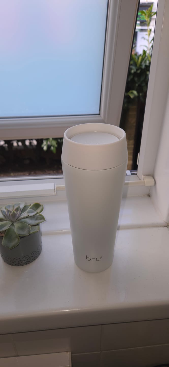 Customer photo review of bru Ceramic Travel Mug
