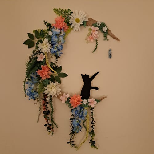 Customer photo review of Unfinished Wood Playing Cat Shape - Craft - up to 46"