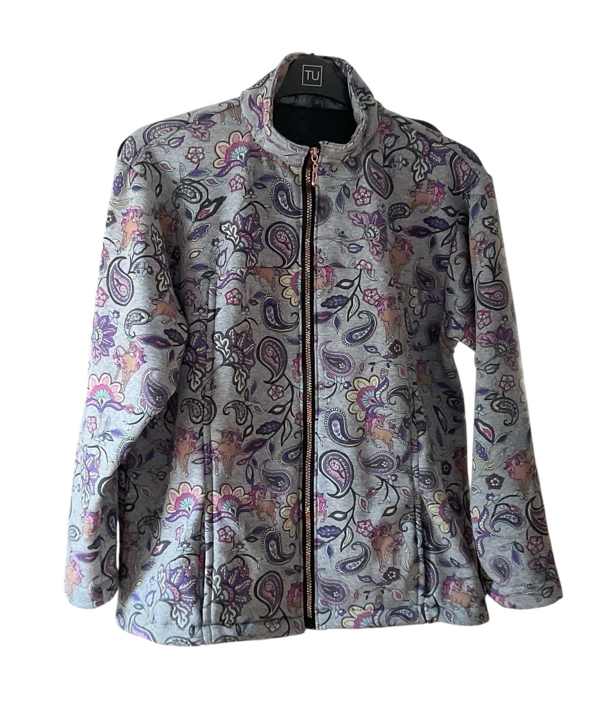 Customer photo review of Unicorns and Paisley Sweatshirt Fabric