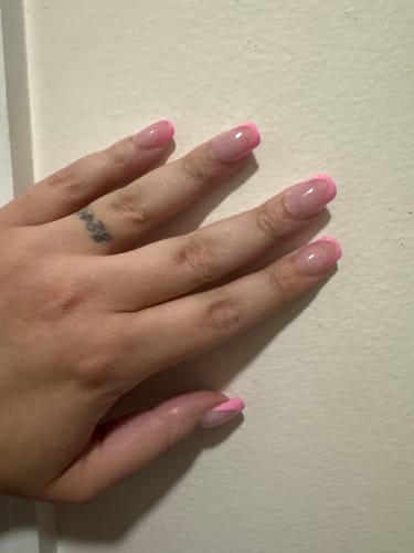Customer photo review of XCOATTIPS® Pink Pastel French Kit - Short Square