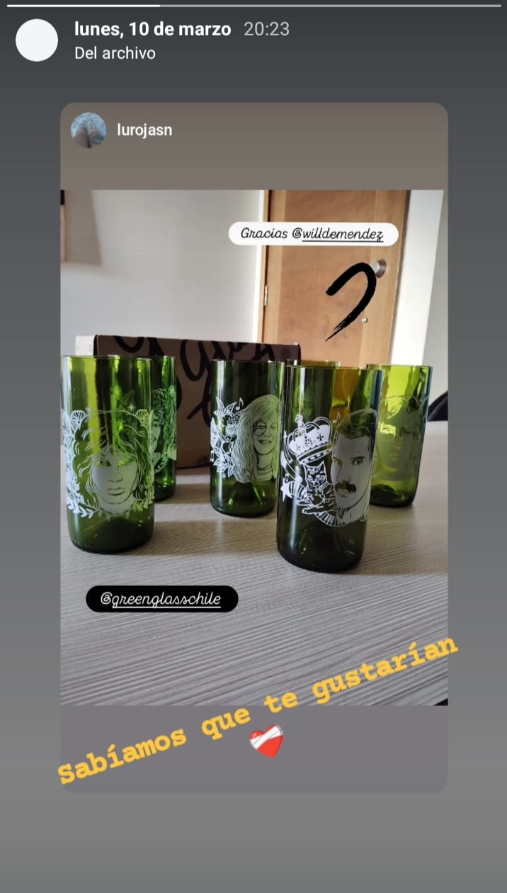 Customer photo review of Vasos Rockstar -  Juego de 6 Vasos - 500 ml