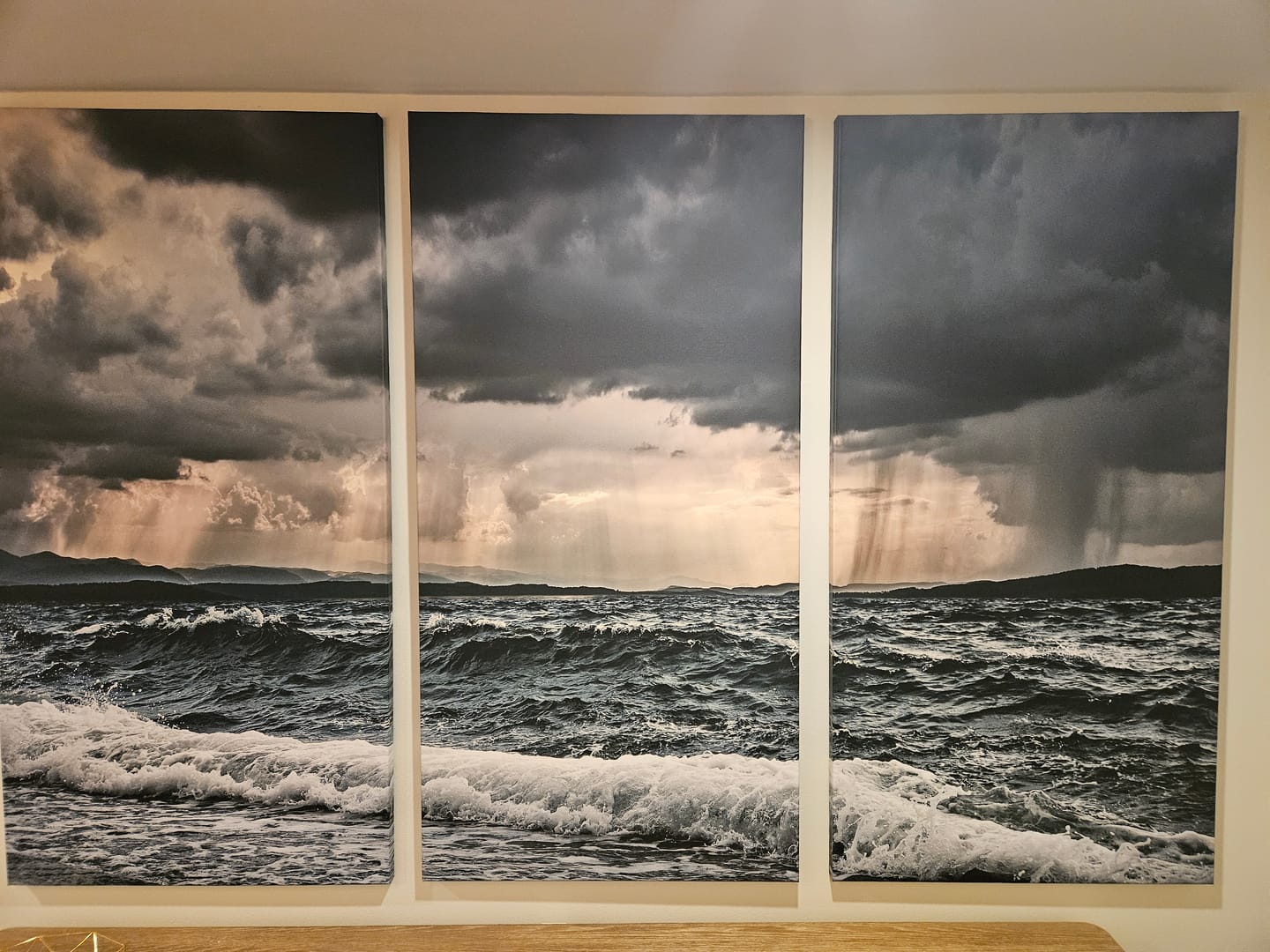 Customer photo review of Rain Over Stormy Ocean №SL54 Ready to Hang Canvas Print