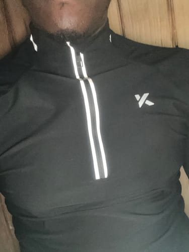 Customer photo review of Kewlioo Pro Sauna Jacket for Men (Full/Half Zip)