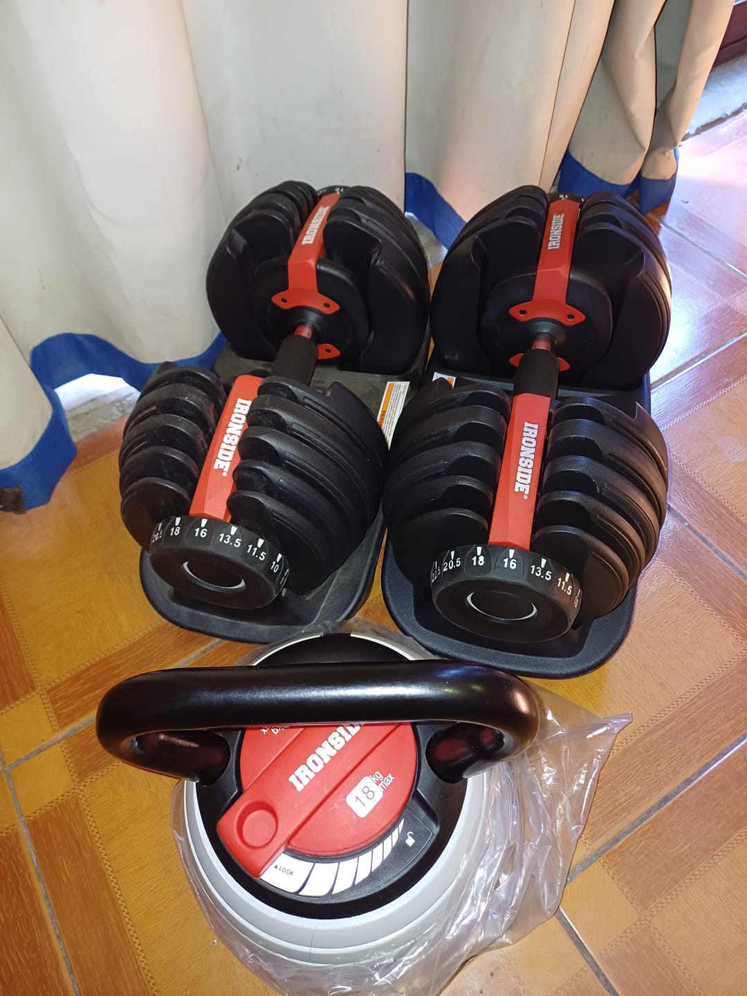 Customer photo review of Mancuerna Ajustable 24 kg IRONSIDE