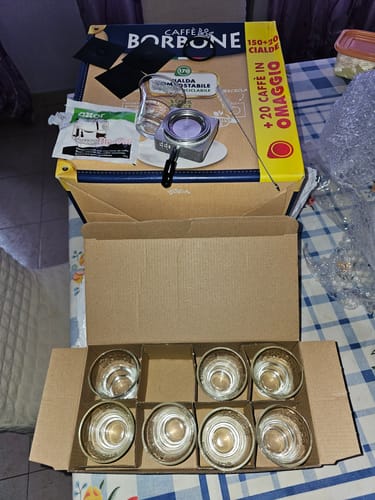 Customer photo review of Caffè Borbone - 150+20 Cialde Omaggio (ROSSA, NERA, BLU)