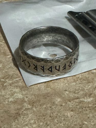 Customer photo review of Rune Rings – Symbols of Ancient Power