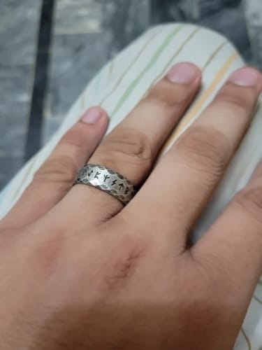 Customer photo review of Rune Rings – Symbols of Ancient Power