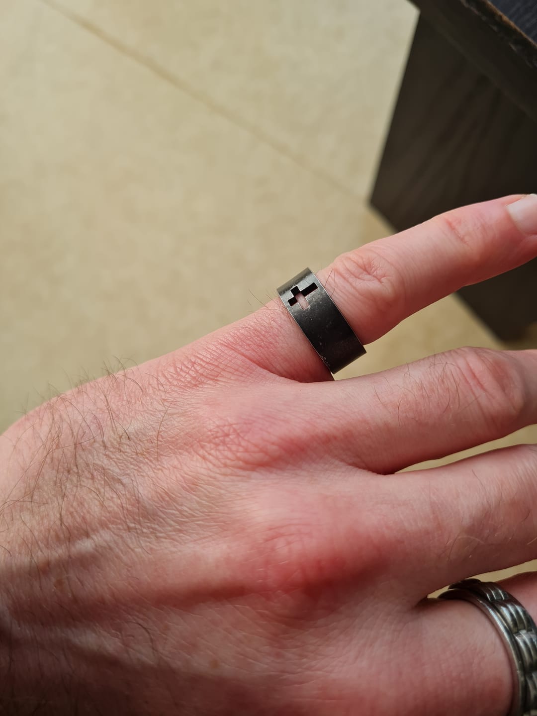 Customer photo review of BLACKED CROSS.