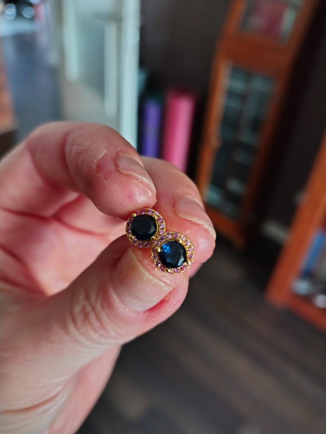 Customer photo review of Pendientes Dormilonas Blue