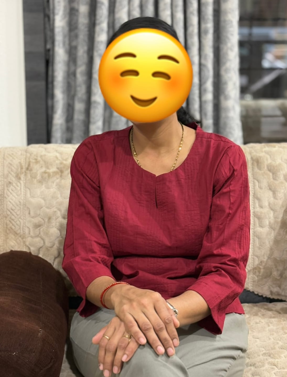 Customer photo review of Raspberry Everyday Cotton Top
