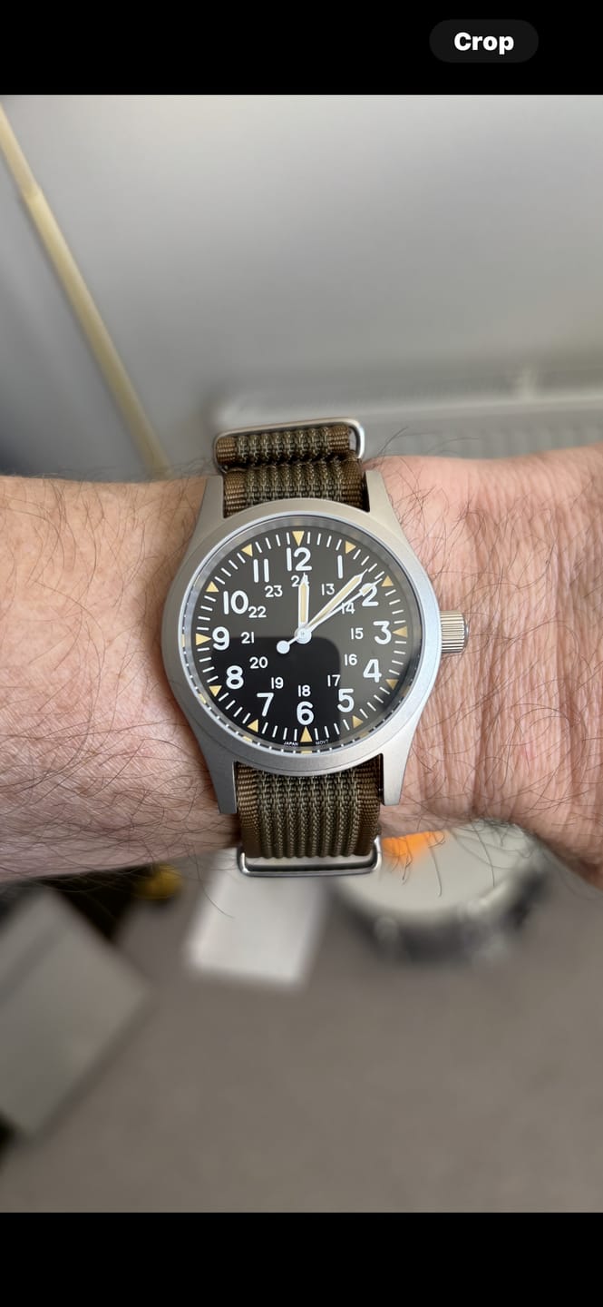 Customer photo review of The "Daily Beater" Field Watch