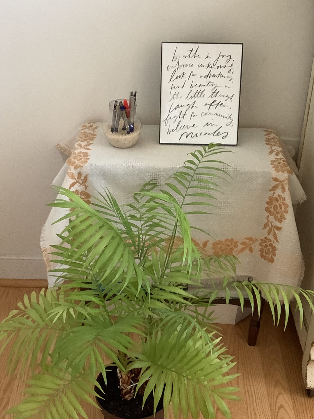 Customer photo review of 8x10 breathe in joy