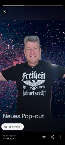 Customer photo review of Freiheit ist mein Geburtsrecht - T-Shirt