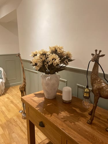 Customer photo review of Faux Autumn Sunflower - Beige (3 Stems/21 Sunflowers)