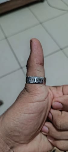 Customer photo review of Rune Rings – Symbols of Ancient Power