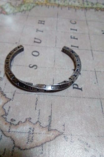 Customer photo review of Elder Futhark Rune Bracelet – A Viking’s Talisman