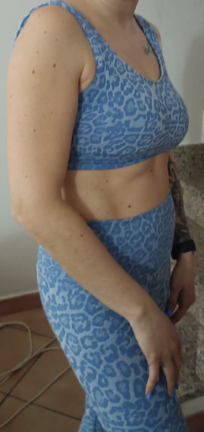 Customer photo review of Leggings Wild Essence BambùFIR Blu Sugar
