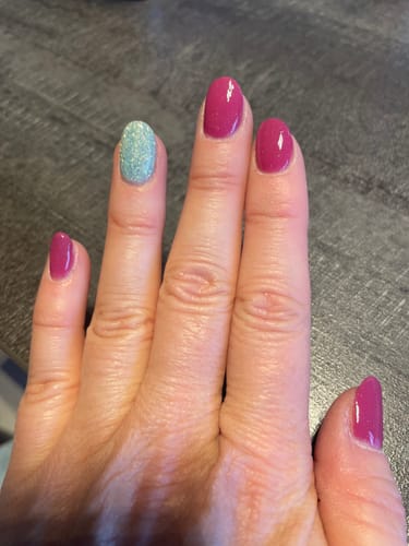 Customer photo review of Grape Punch Dipping Powder