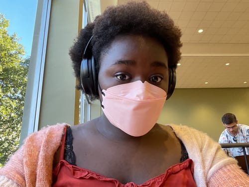 Customer photo review of KN95 Respirator Face Mask - Salmon