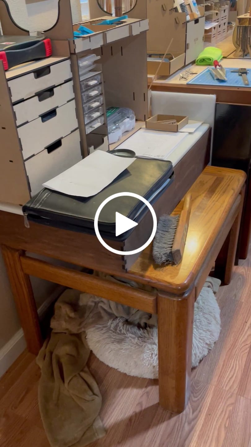 Customer video review of Mueble taller organizador