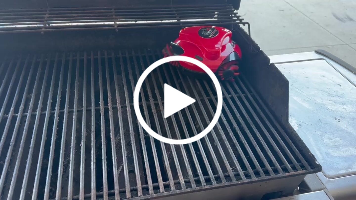 Customer video review of Grillbot Grill Cleaning Robot