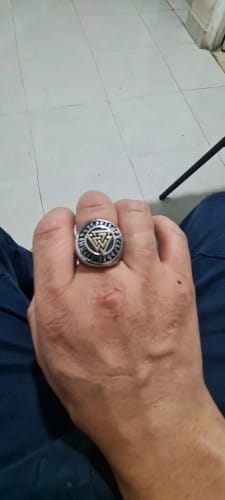 Customer photo review of Valknut Ring – Symbol of Odin’s Chosen