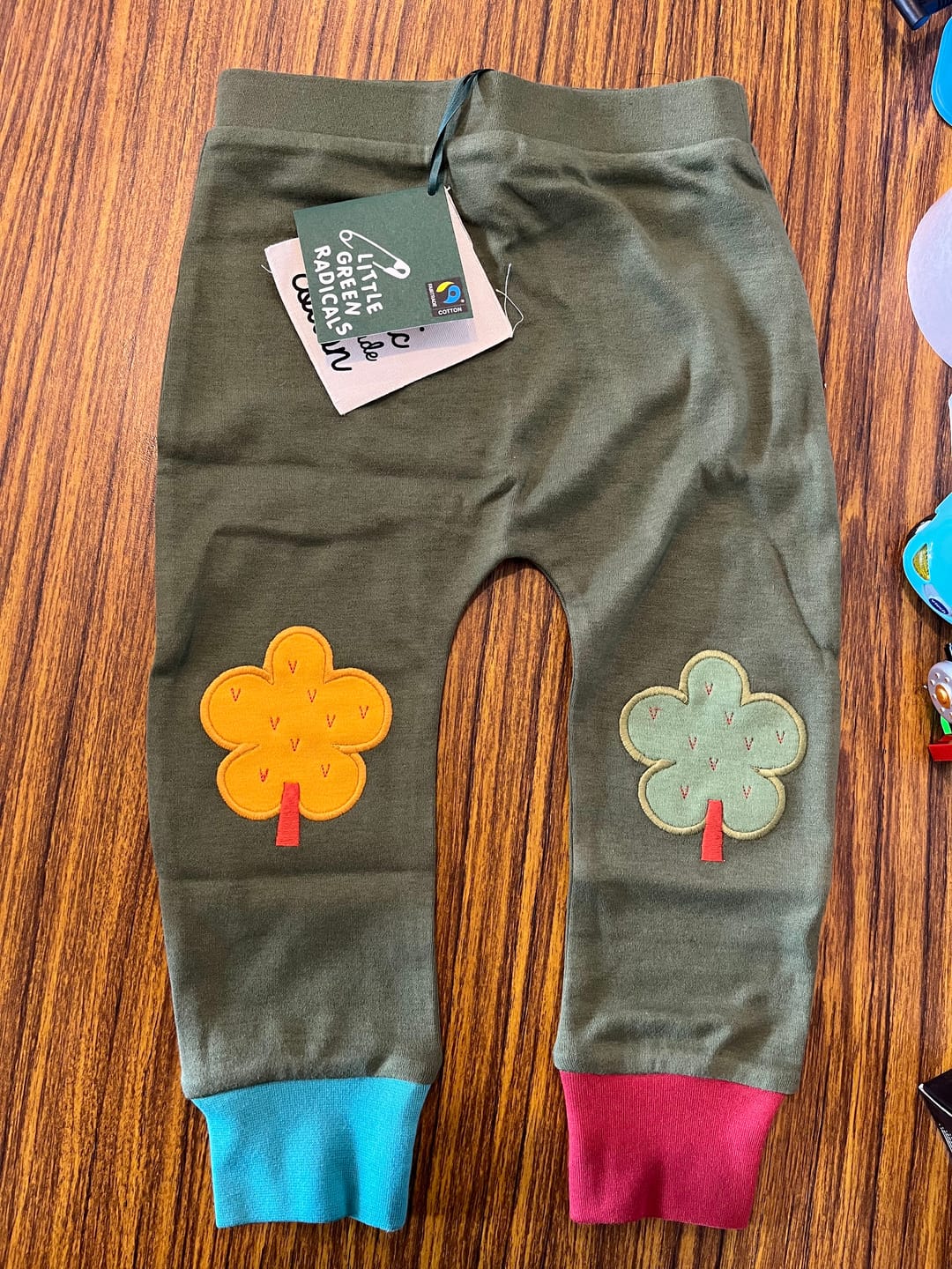 Customer photo review of Woodland Green Leaf Knee Patch Joggers